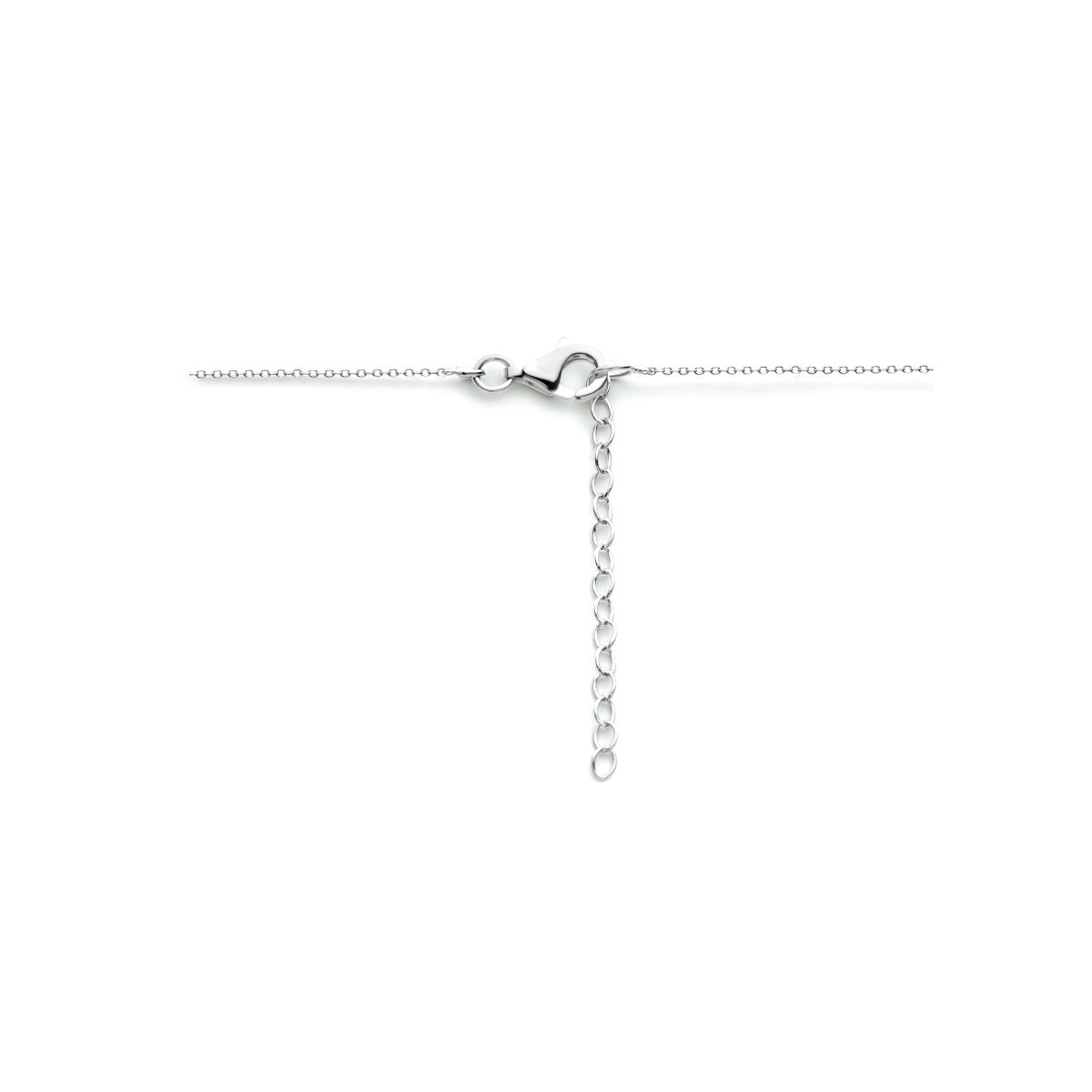 Zilveren ketting met hartjes hanger 0.9 mm