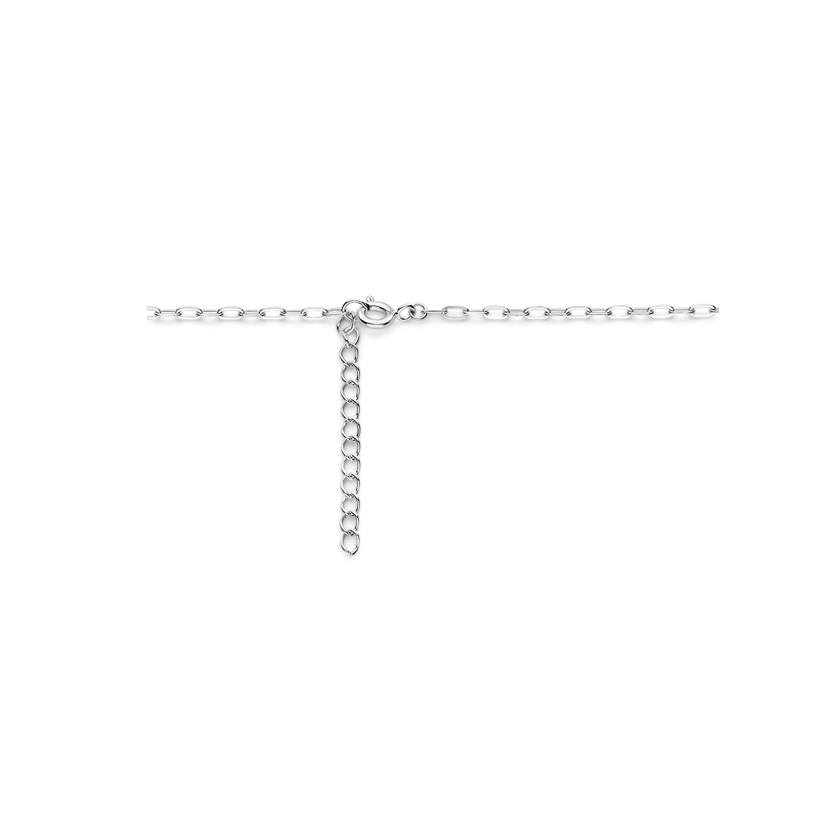 Zilveren ketting met slotje in de vorm in de vorm van een hartje - Lengte 41-44 cm