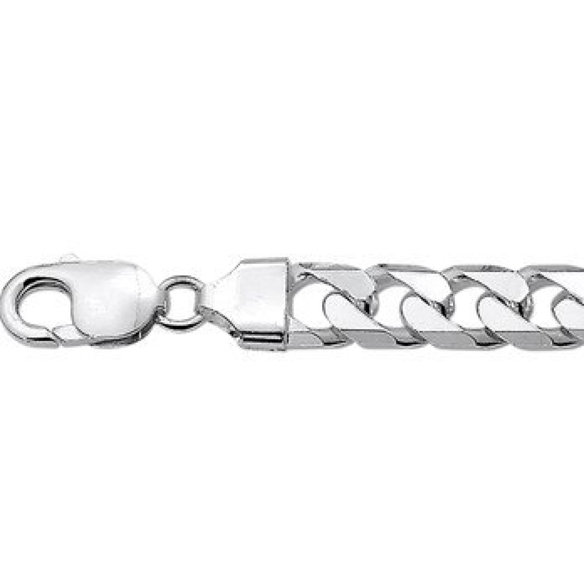 Zilveren ketting schakel 7.5 mm