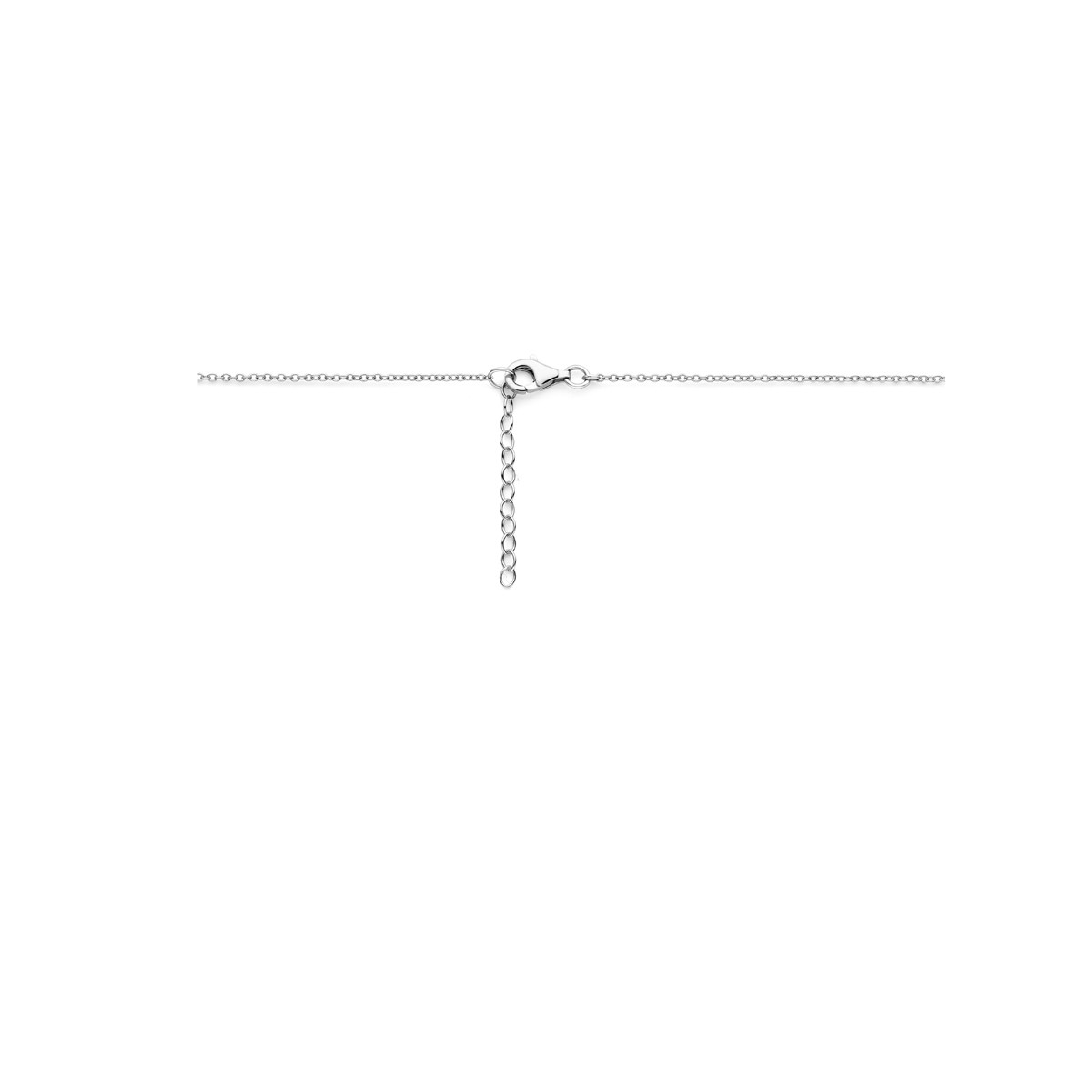 Zilveren kinder ketting met honden pootafdruk hanger 1.2 mm breed - Lengte 36-39 cm