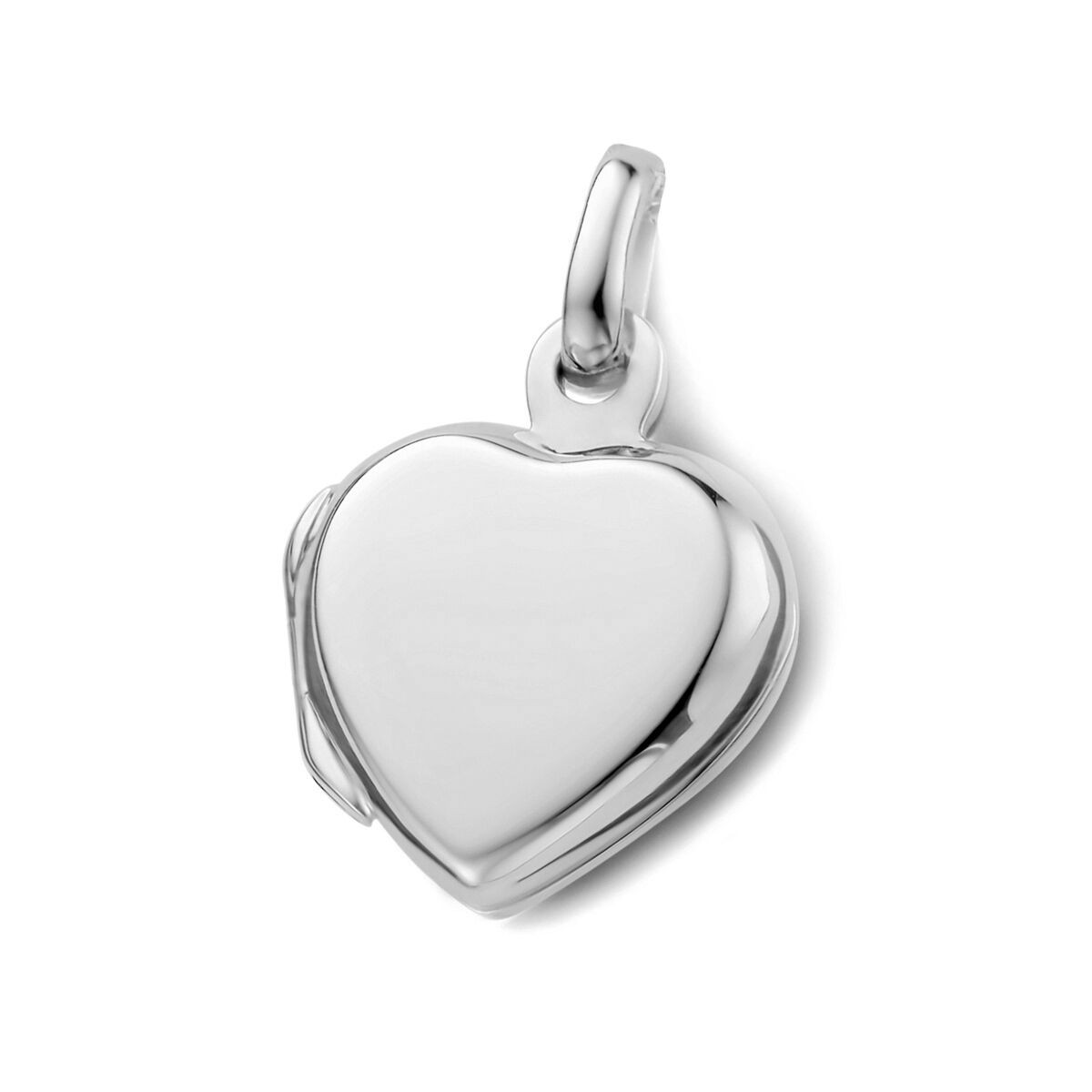 Zilveren medaillon hart 13 mm x 21 mm