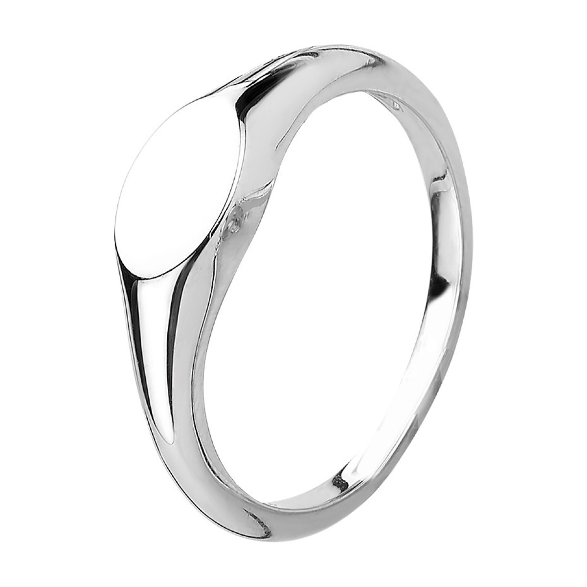Schitterende zegelring zilver dames