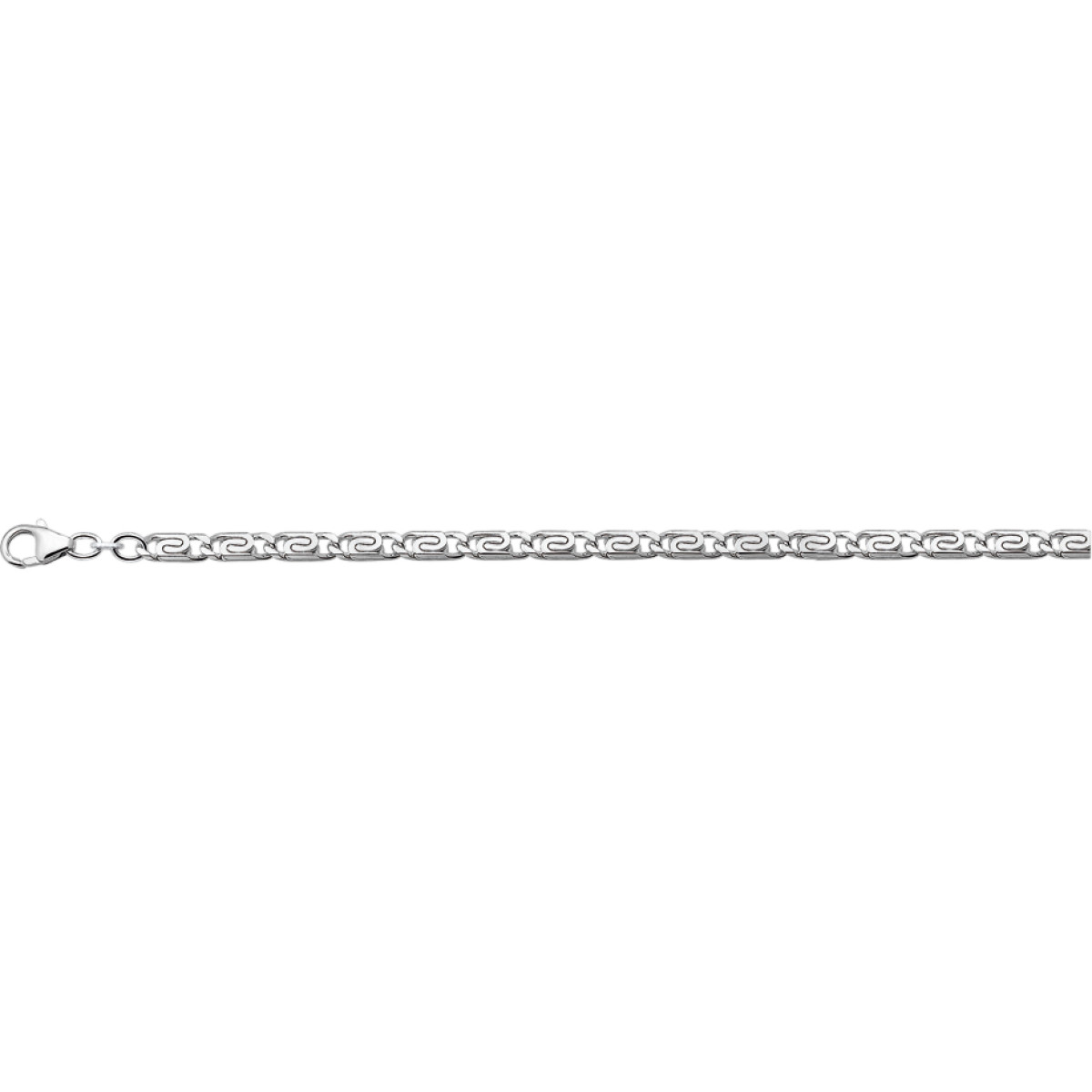 Zilveren schakelarmband 4.5 mm