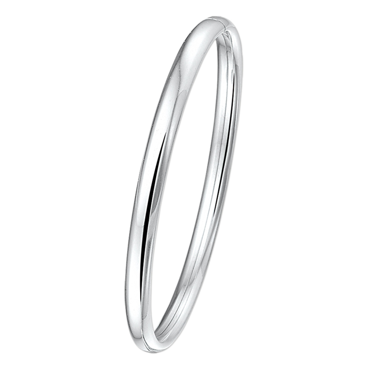 Zilveren slavenarmband 5 mm dopsluiting
