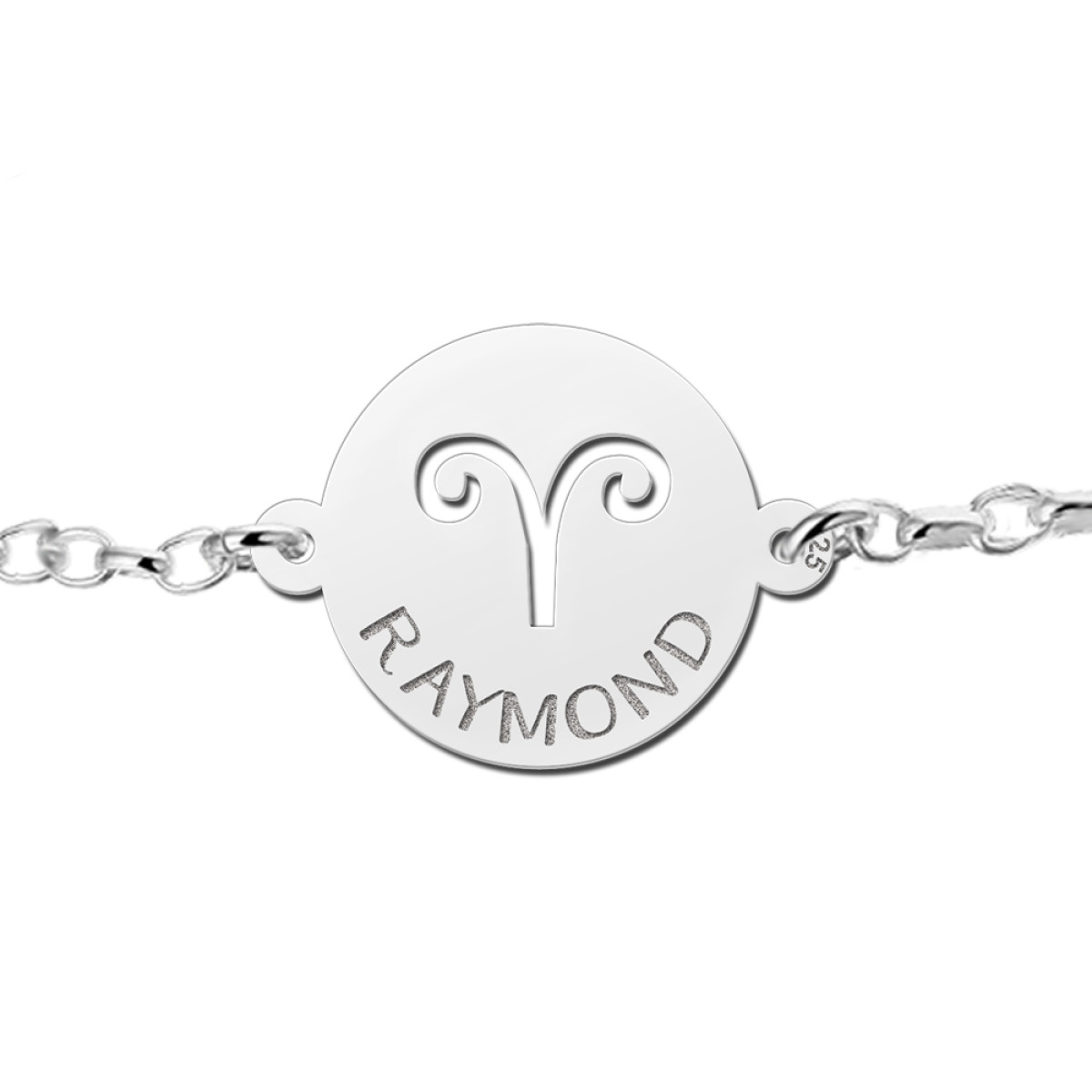 Zilveren sterrenbeeld armband met naam - Names4ever