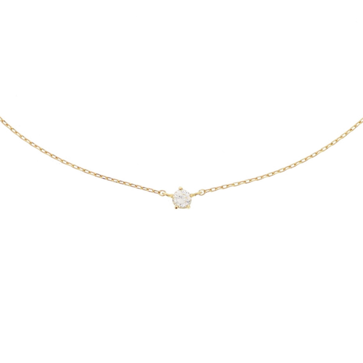 Zirkonia ketting goud