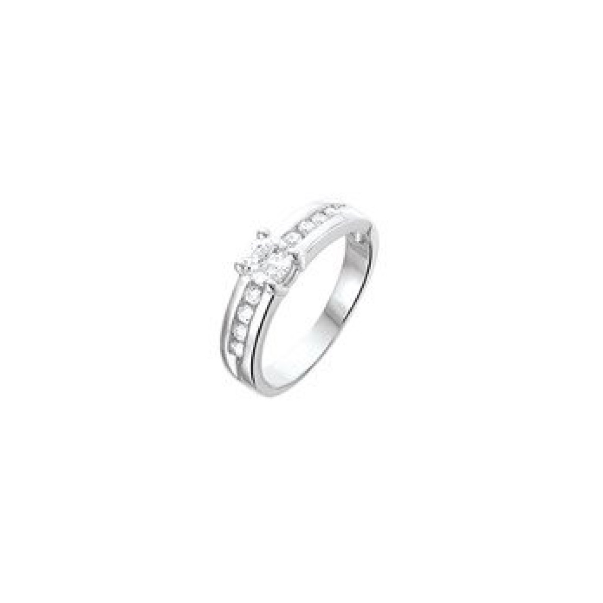 Mode ring zilver