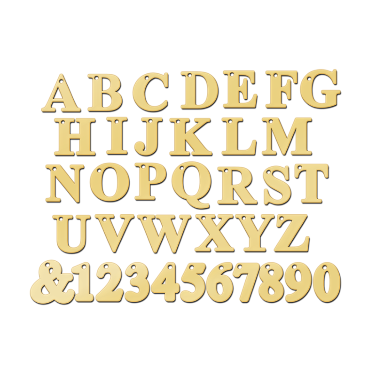Gouden naamketting met letters names4ever
