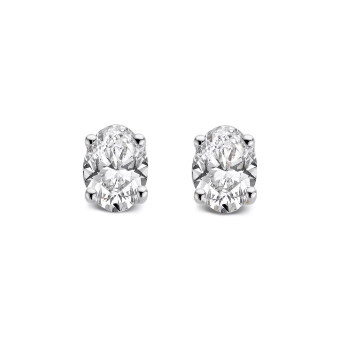 Aurore Franky OA25730050 labgrown diamanten oorstekers 0.50 crt witgoud - 5 x 3.6 mm