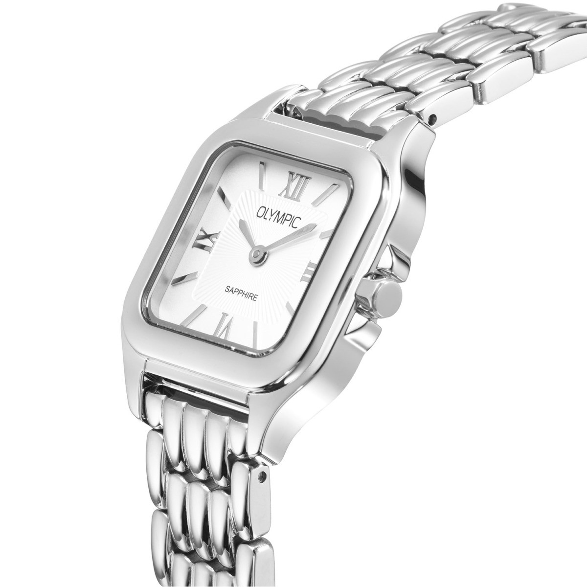 Olympic Radiant OL73DSS007 dameshorloge met stalen band en wijzerplaat - Ø 26 mm