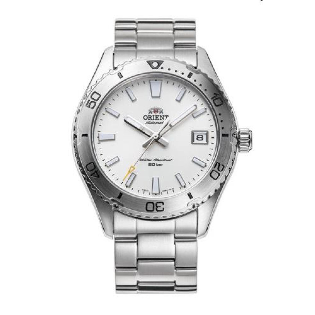 Orient Mako Sports RA-AC0Q03S30B automatisch horloge zilverkleur kast en band – Ø 42 mm