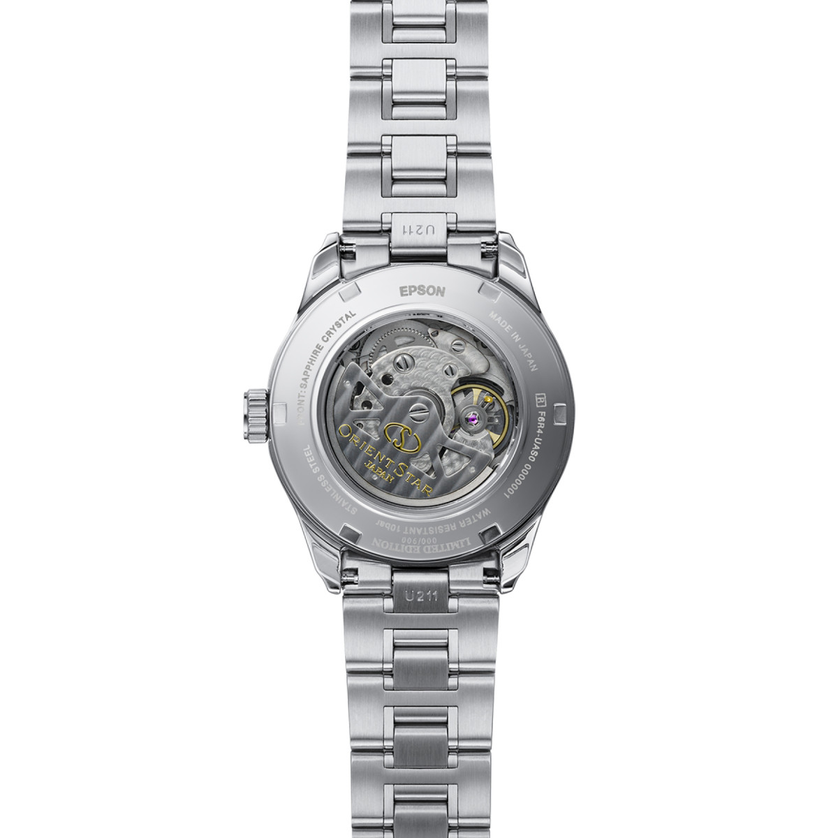 Orient Star OR-RE-AT0021L Herenhorloge met blauwe wijzerplaat en stalen band - Ø41 mm