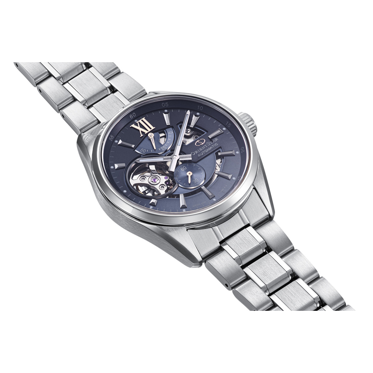 Orient Star OR-RE-AV0132L Skeleton horloge met staal blauw - Ø 39 mm