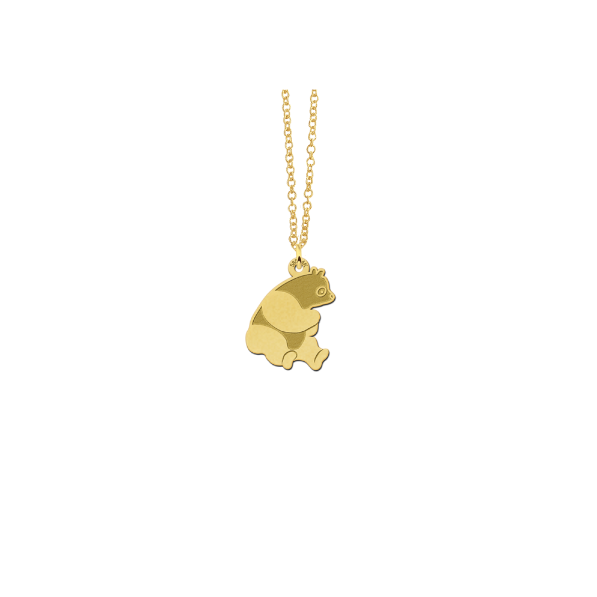 Panda hanger van goud