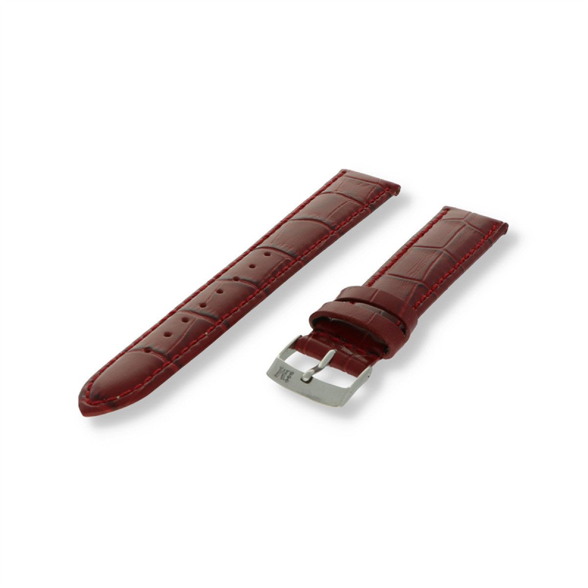 Morellato PMX082SAMBA rode leren horlogeband met kroko patroon en gesp