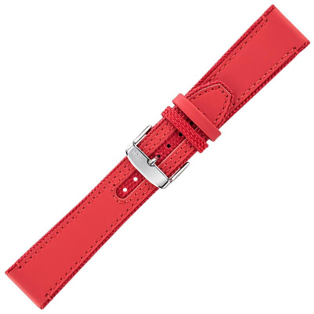 Morellato PMX083HYDROSPEED rode rubberen horlogeband met zilverkleurige gesp