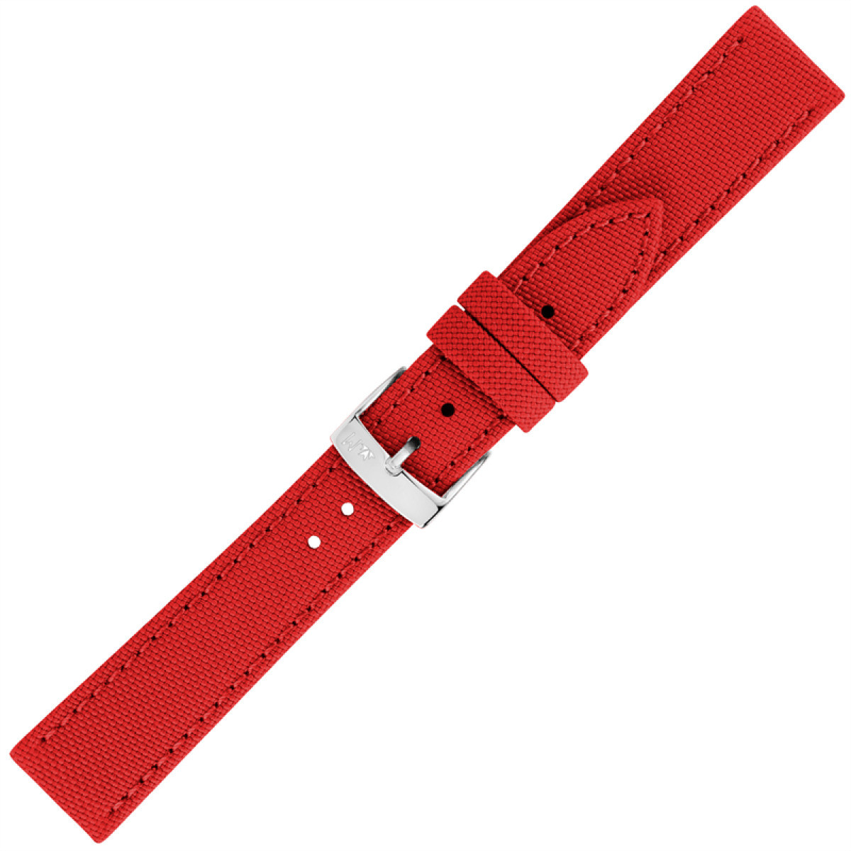 Morellato PMX083OCEAN horlogeband van vegan leer met rode gesp-sluiting