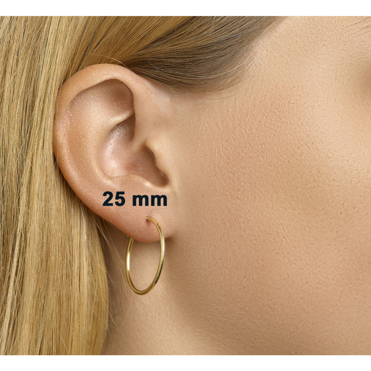 Gouden creolen 1.5 mm breed