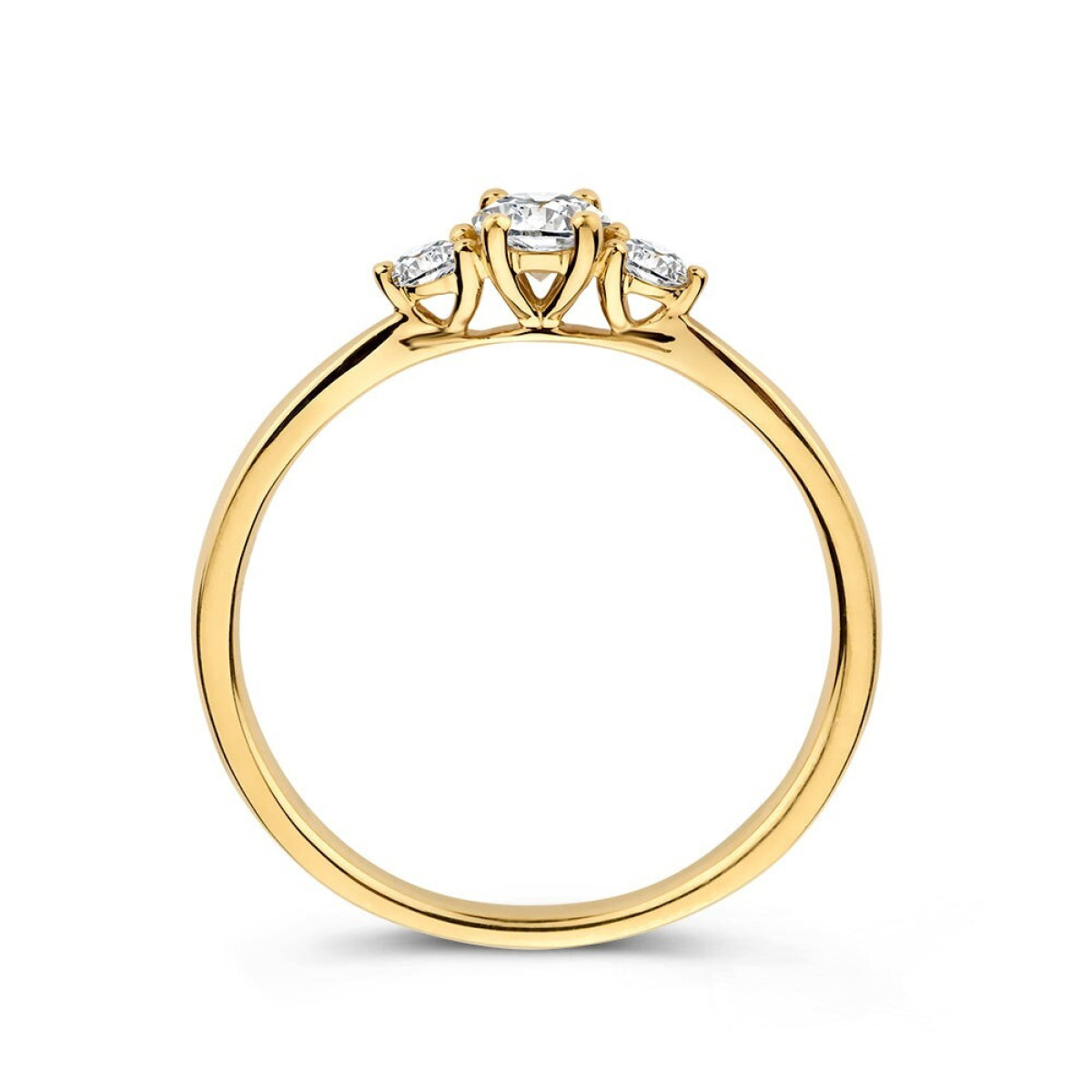 Aurore Alix RA15600037 verlovingsring van 18-karaat goud met briljant geslepen lab grown diamant 0.37 crt