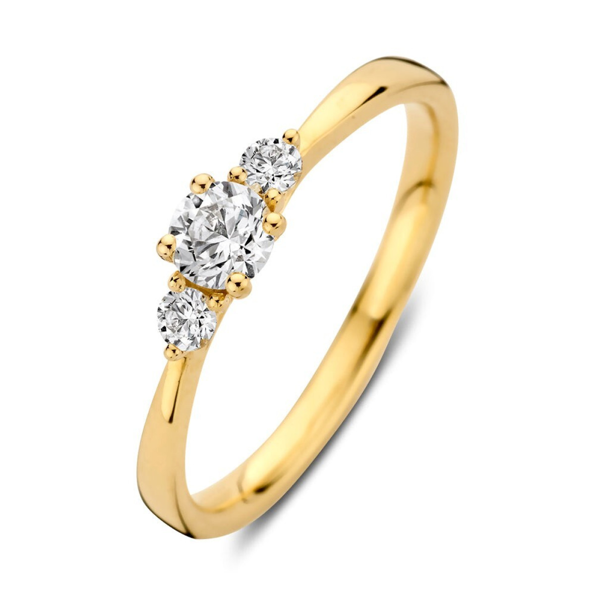 Aurore Alix RA15600037 verlovingsring van 18-karaat goud met briljant geslepen lab grown diamant 0.37 crt