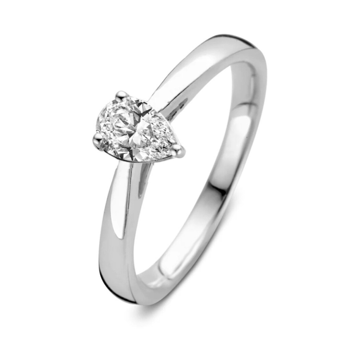 Aurore Ava RA25710030 diamanten ring 18-karaat witgoud met lab grown diamant 0.30 crt