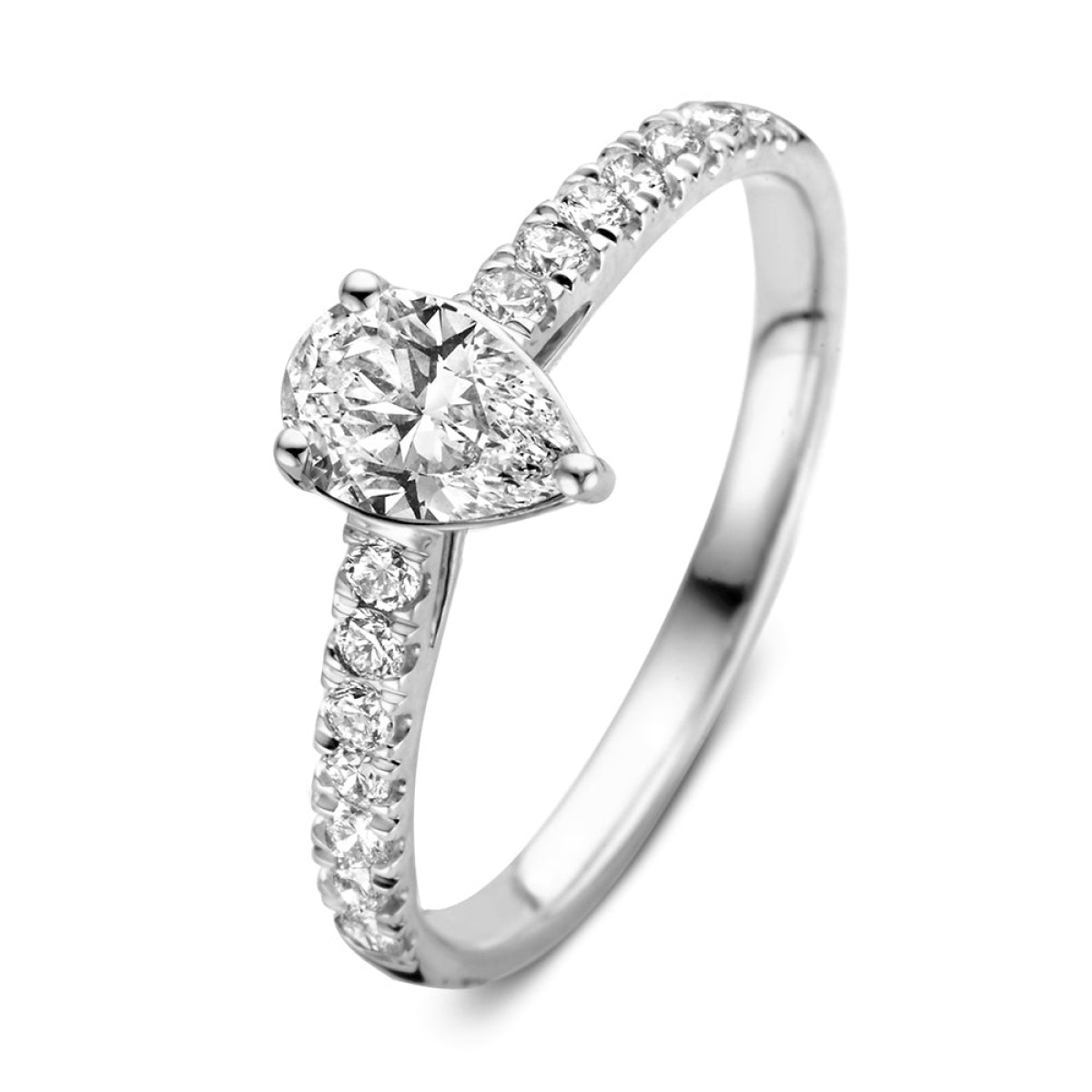 Aurore Ava RA25720075 verlovingsring van 18-k witgoud met lab grown diamant 0.75 crt