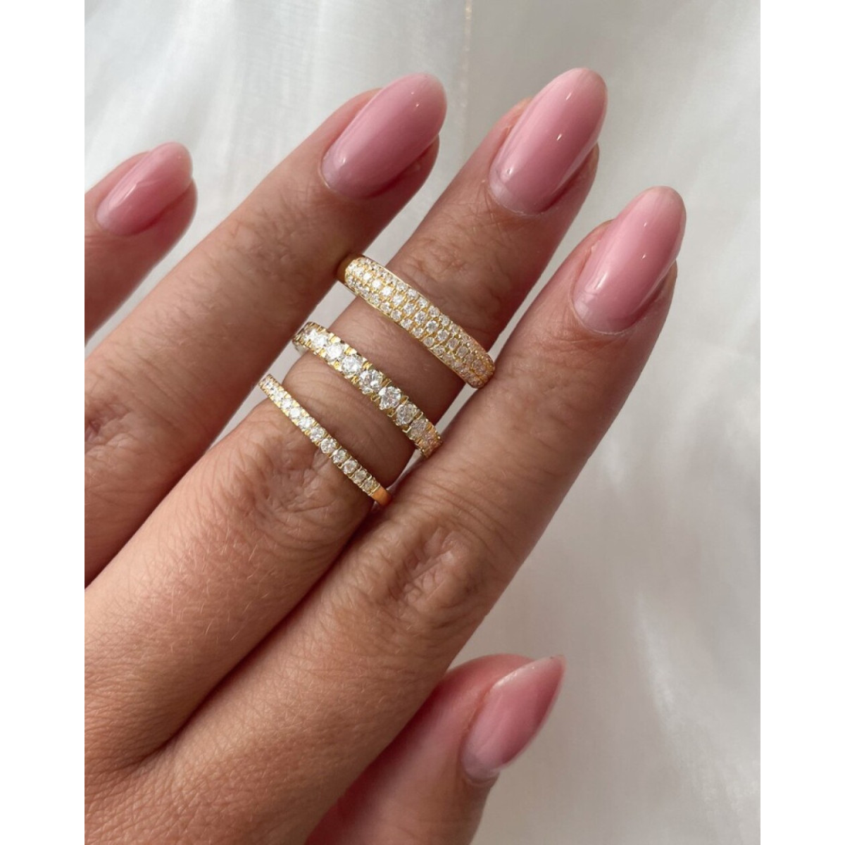 Aurore Emilie RA15530052 verlovingsring van 18-karaat goud met 0.52 crt lab grown diamant