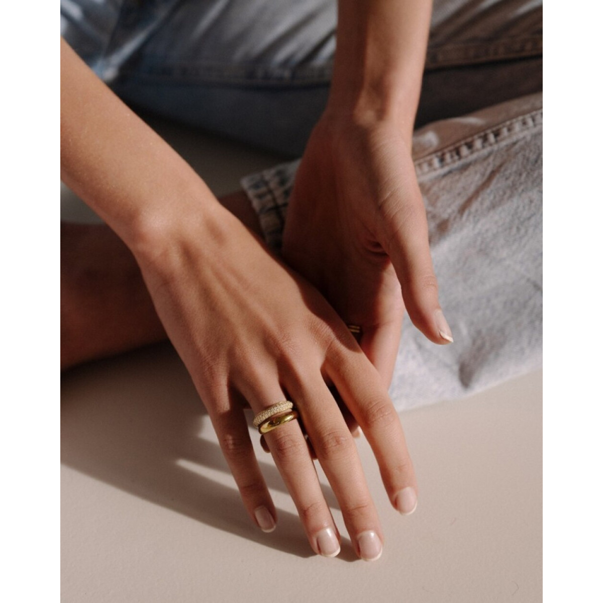 Aurore Emilie RA25530052 witgouden verlovingsring met lab grown diamant 0.52 crt