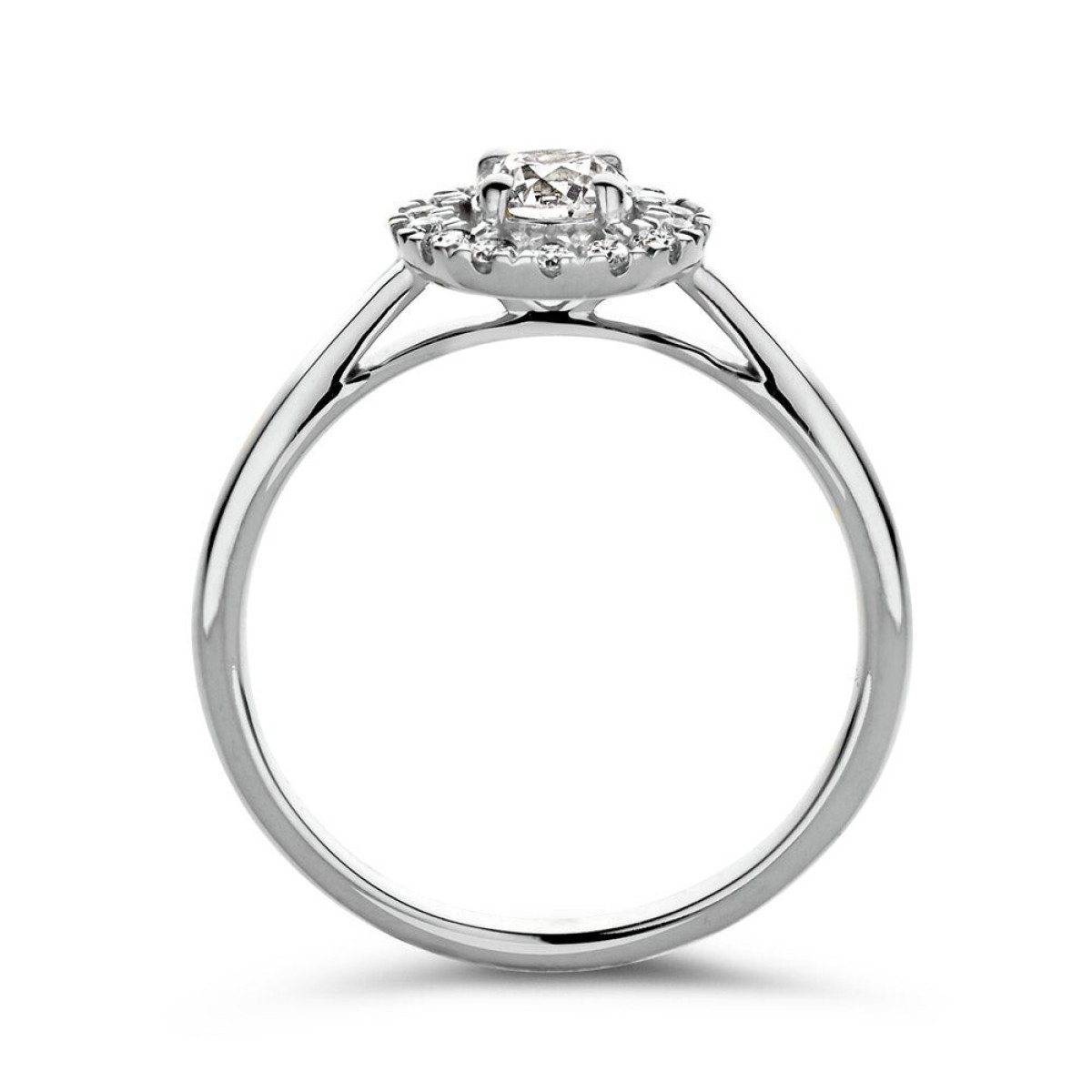 Aurore Emma RA25100050 entourage ring witgoud met briljant lab grown 0.50 crt