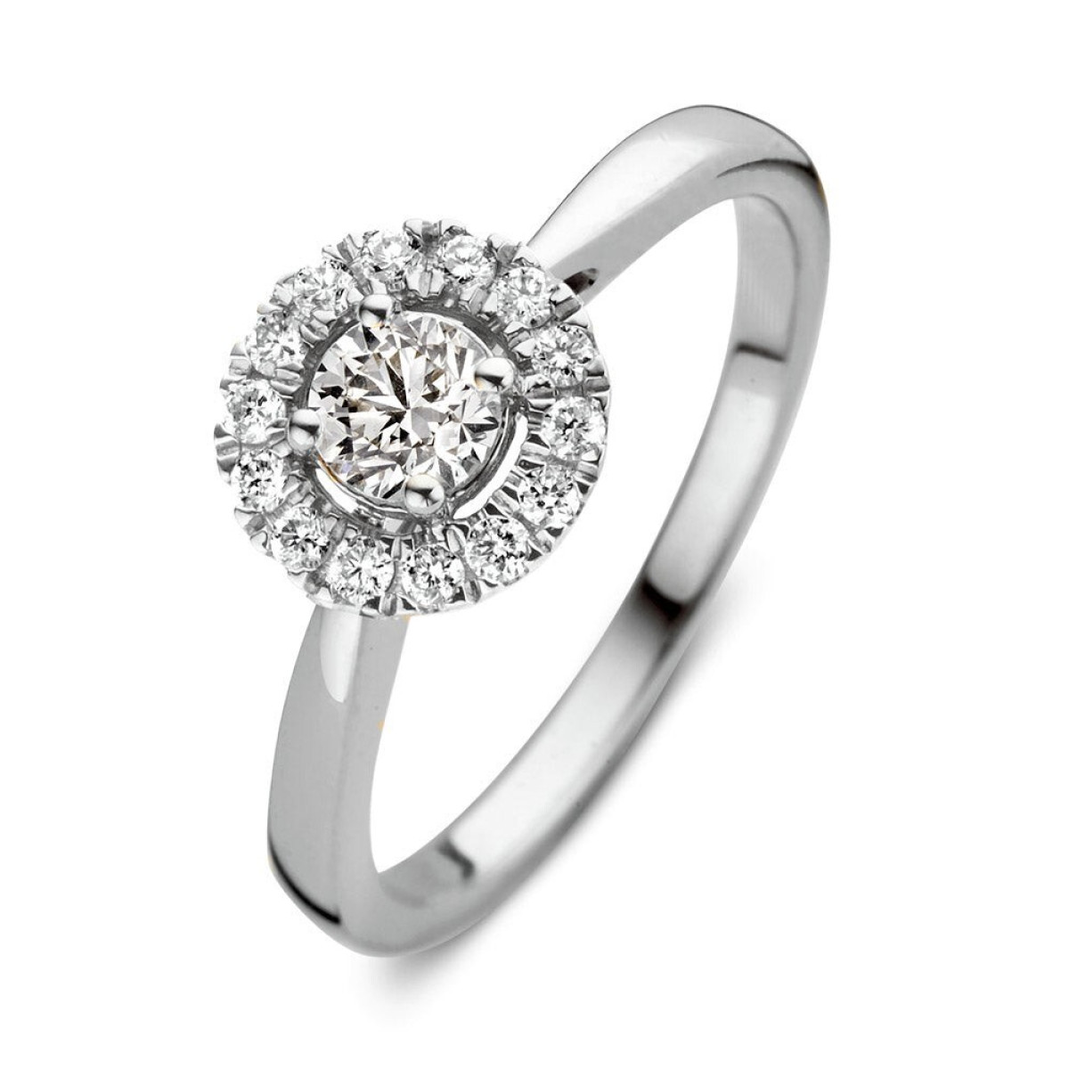 Aurore Emma RA25100050 entourage ring witgoud met briljant lab grown 0.50 crt