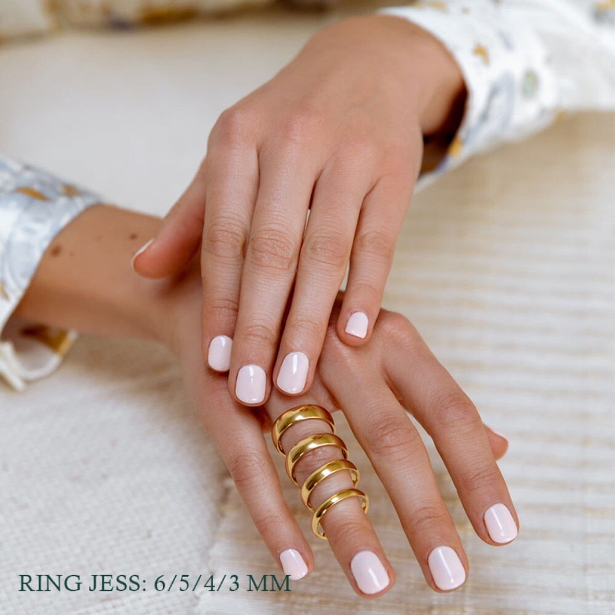 Aurore Jess RA26120040 witgouden trouwring van 18-karaat 4 mm glanzend
