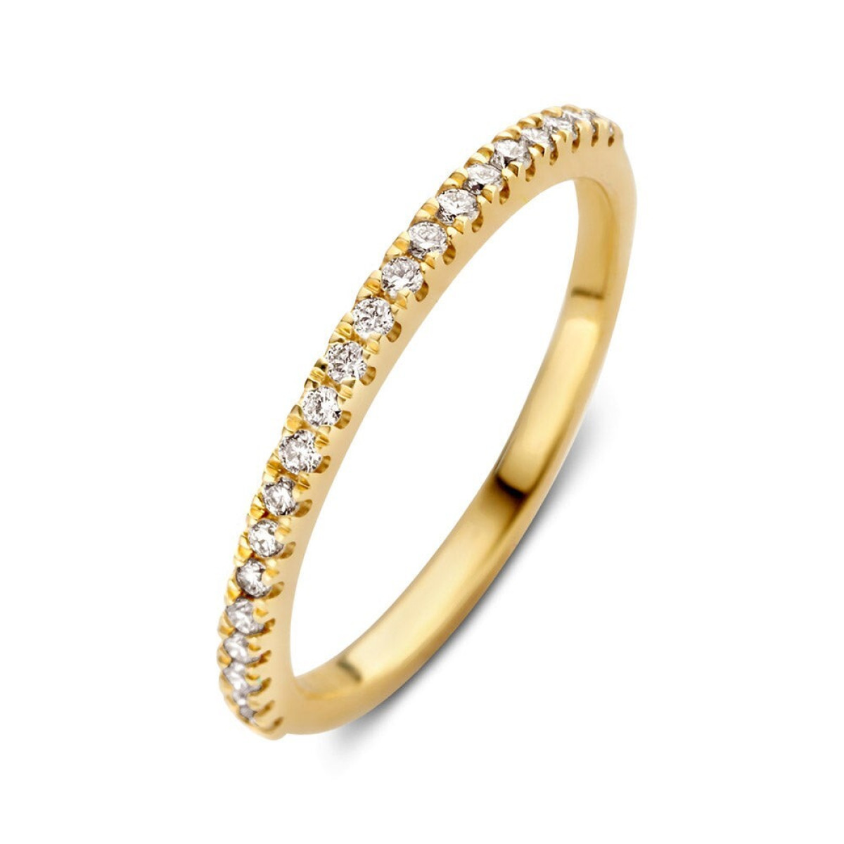 Aurore Millie RA15500020 alliance ring van 18-karaat goud met briljant geslepen labgrown diamant 0.20 crt