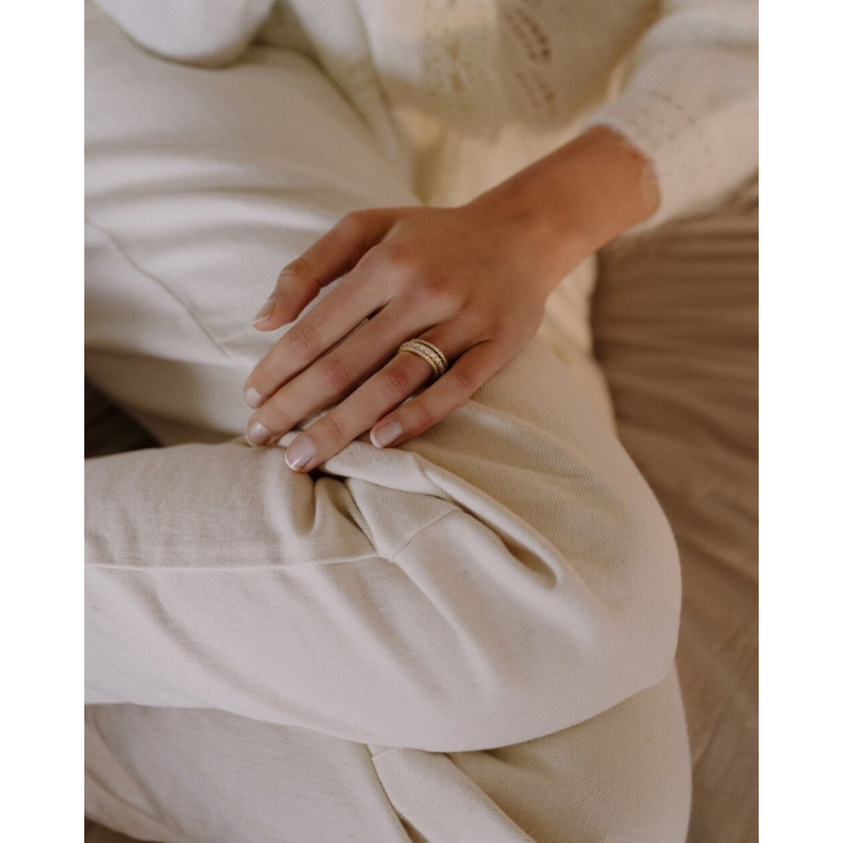 Aurore Millie RA15500086 alliance ring met briljant geslepen lab grown diamant 0.86 crt