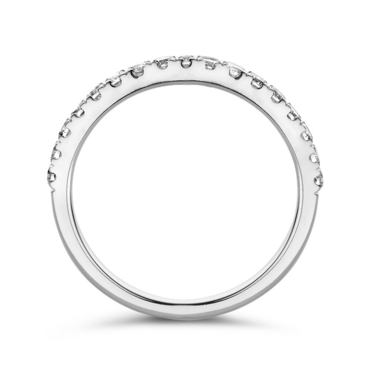 Aurore Millie RA25500044 witgouden alliance ring 18-karaat met briljant geslepen lab grown diamant 0.44 crt