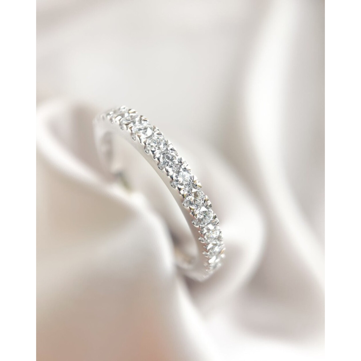 Aurore Millie RA25500044 witgouden alliance ring 18-karaat met briljant geslepen lab grown diamant 0.44 crt