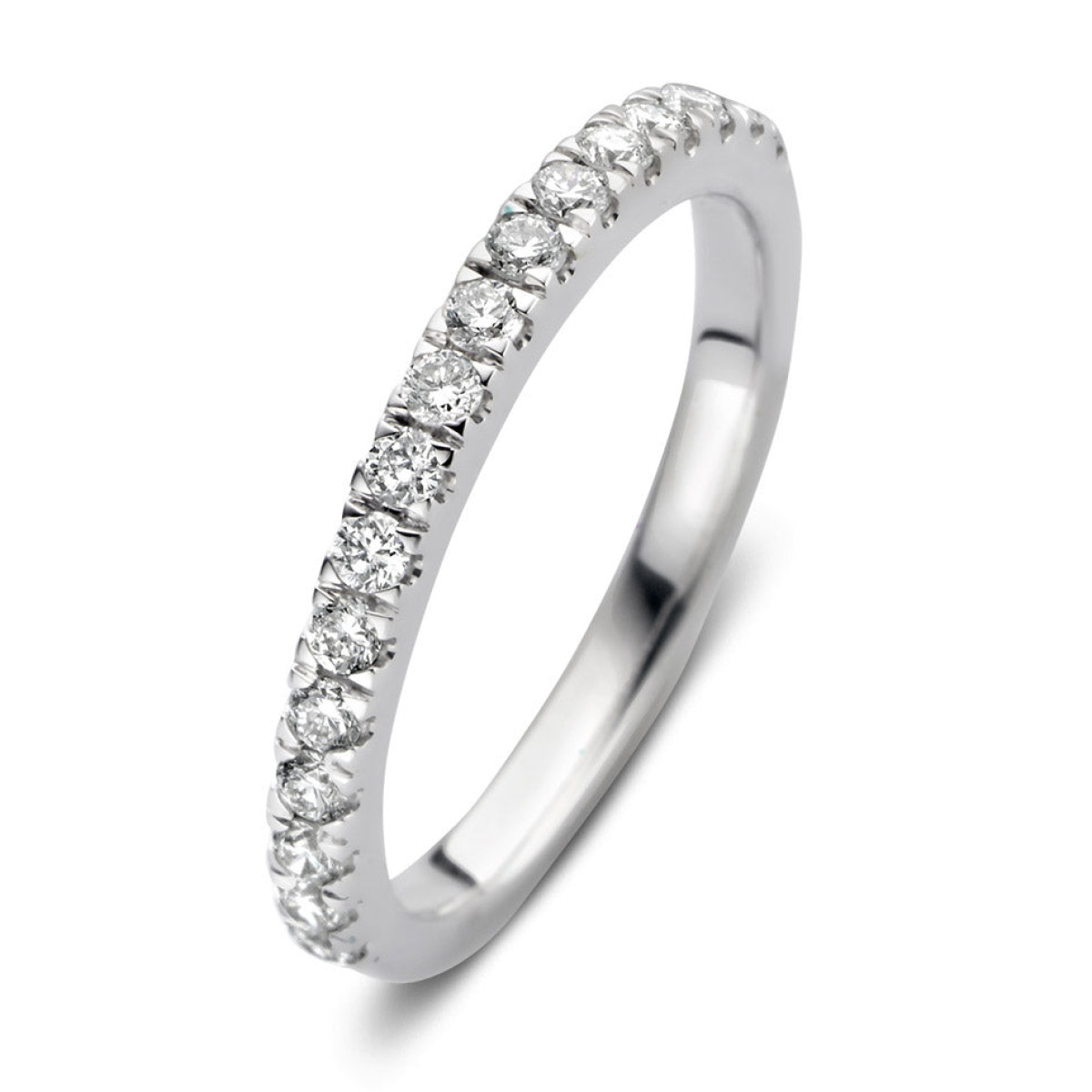 Aurore Millie RA25500044 witgouden alliance ring 18-karaat met briljant geslepen lab grown diamant 0.44 crt