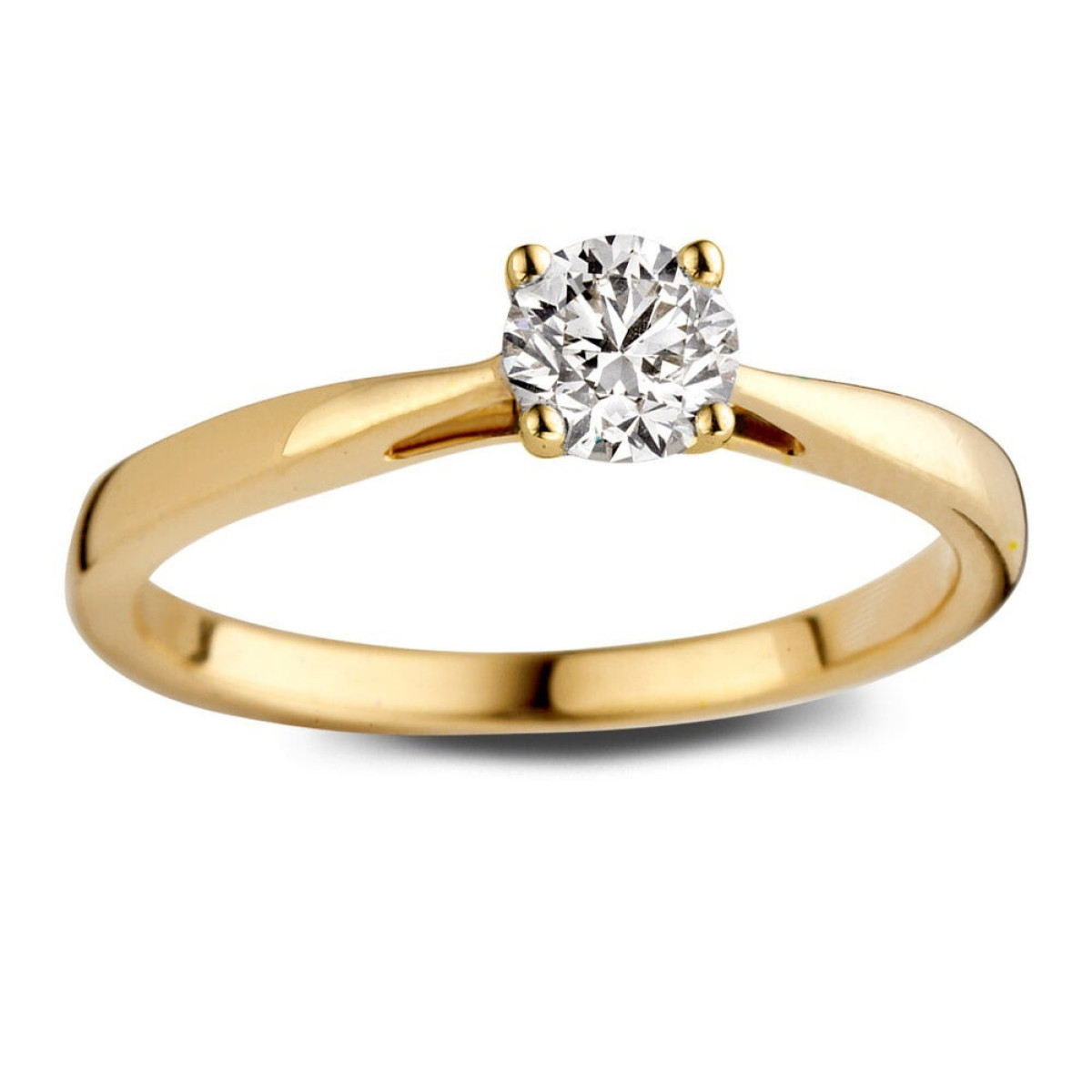 Aurore Olivia RA15010050 verlovingsring van 18-karaat goud met briljant lab grown diamant 0.50 crt