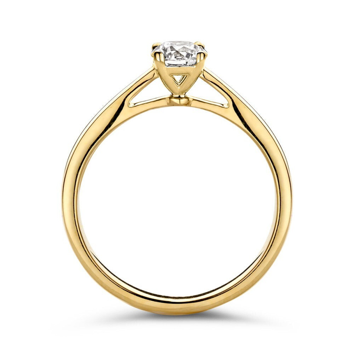 Aurore Olivia RA15010050 verlovingsring van 18-karaat goud met briljant lab grown diamant 0.50 crt