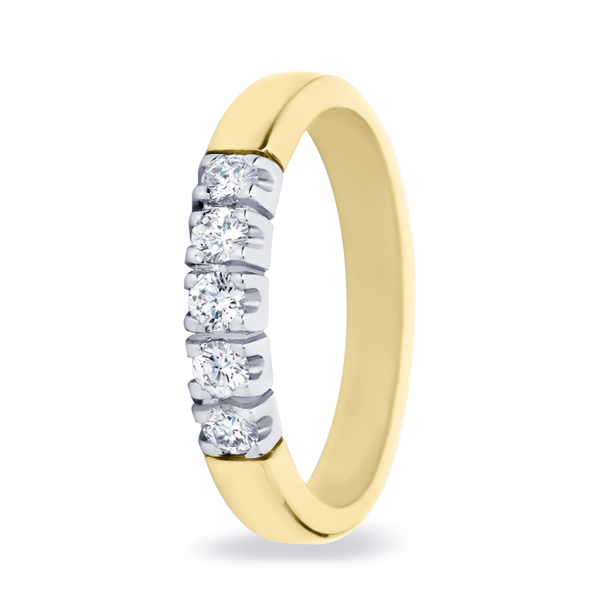 R&C gouden alliance ring met 0.25 ct diamant model Cato
