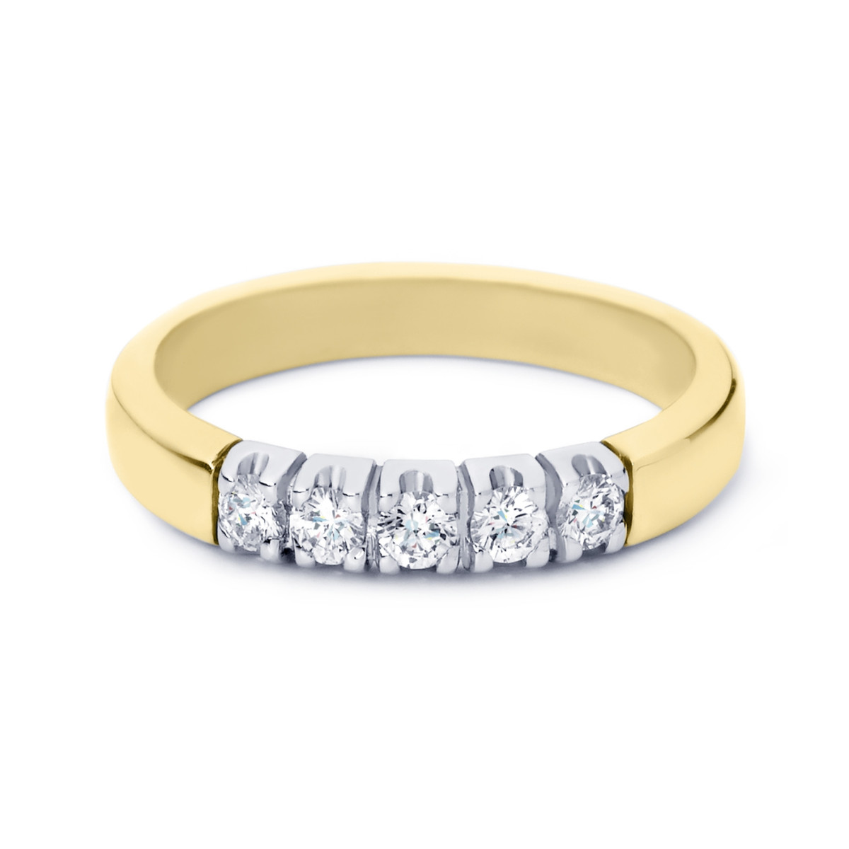 R&C gouden alliance ring met 0.25 ct diamant model Cato