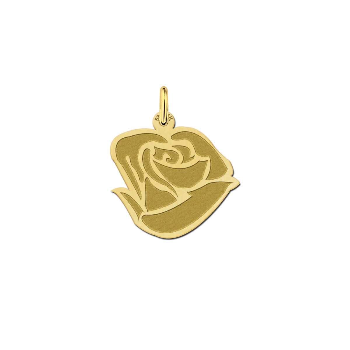 Gouden roos hanger