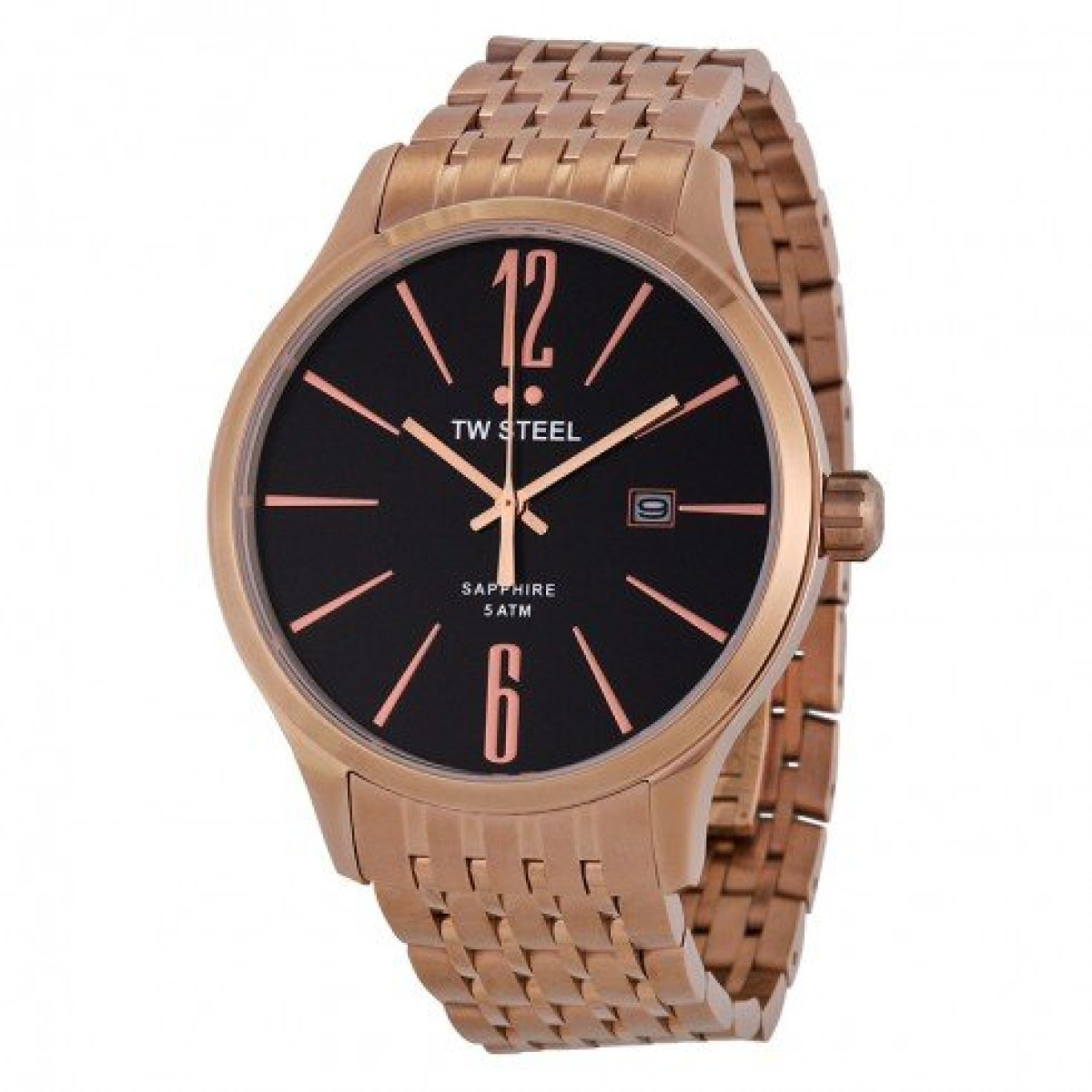 TW STEEL RVS rose herenhorloge TW1308