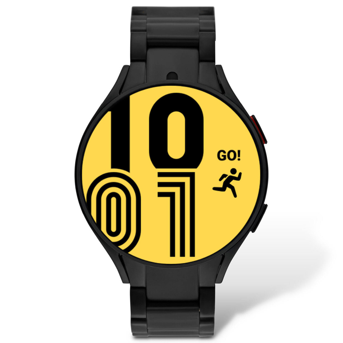 Samsung Galaxy Watch 5 SA.R910BS smartwatch horloge - Unisex - Zwart stalen band - Diameter 44 mm