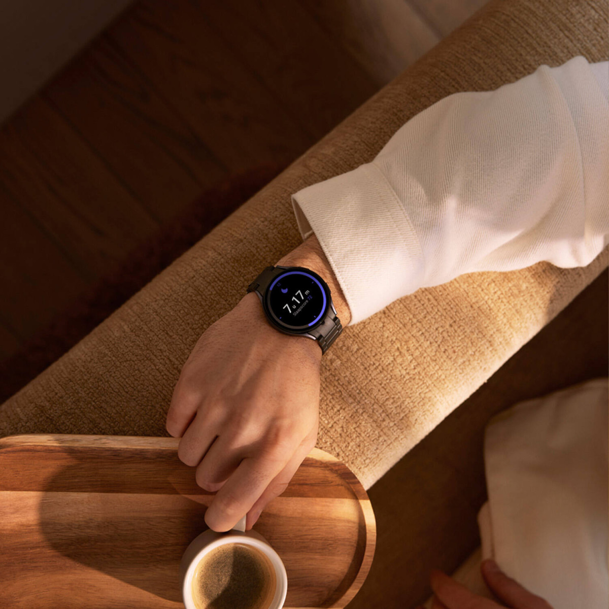 Samsung Galaxy Watch 6 SA.R940BSLTE smartwatch horloge - Unisex - Zwart stalen band - Ø 44 mm