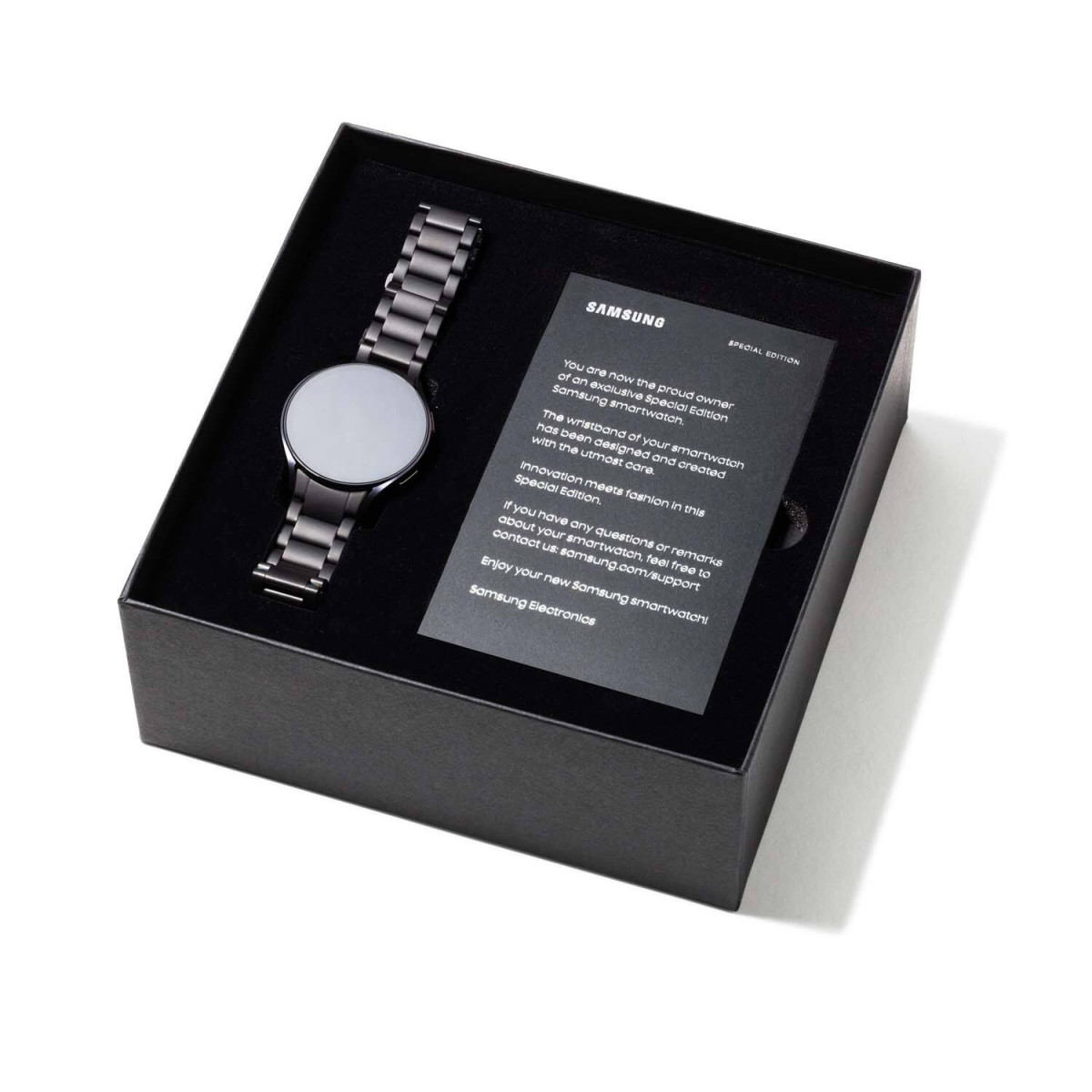 Samsung Galaxy Watch 6 SA.R940BSLTE smartwatch horloge - Unisex - Zwart stalen band - Ø 44 mm