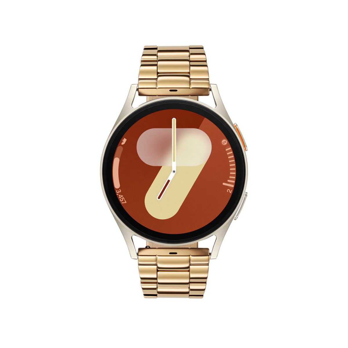 Samsung Galaxy Watch 7 LTE SA.L300CGRS.LTE gold plated smartwatch met gold plated schakels - Ø 40 mm