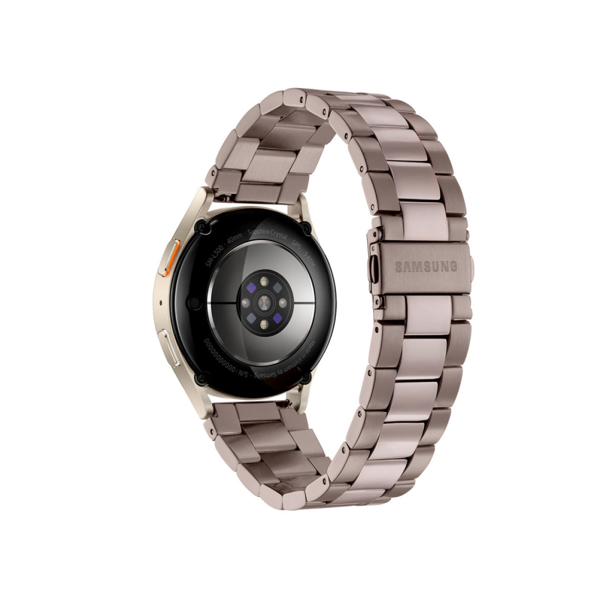 Samsung Galaxy Watch 7 LTE SA.L300CKIS.LTE smartwatch met bruine stalen schakelband - Ø 40 mm