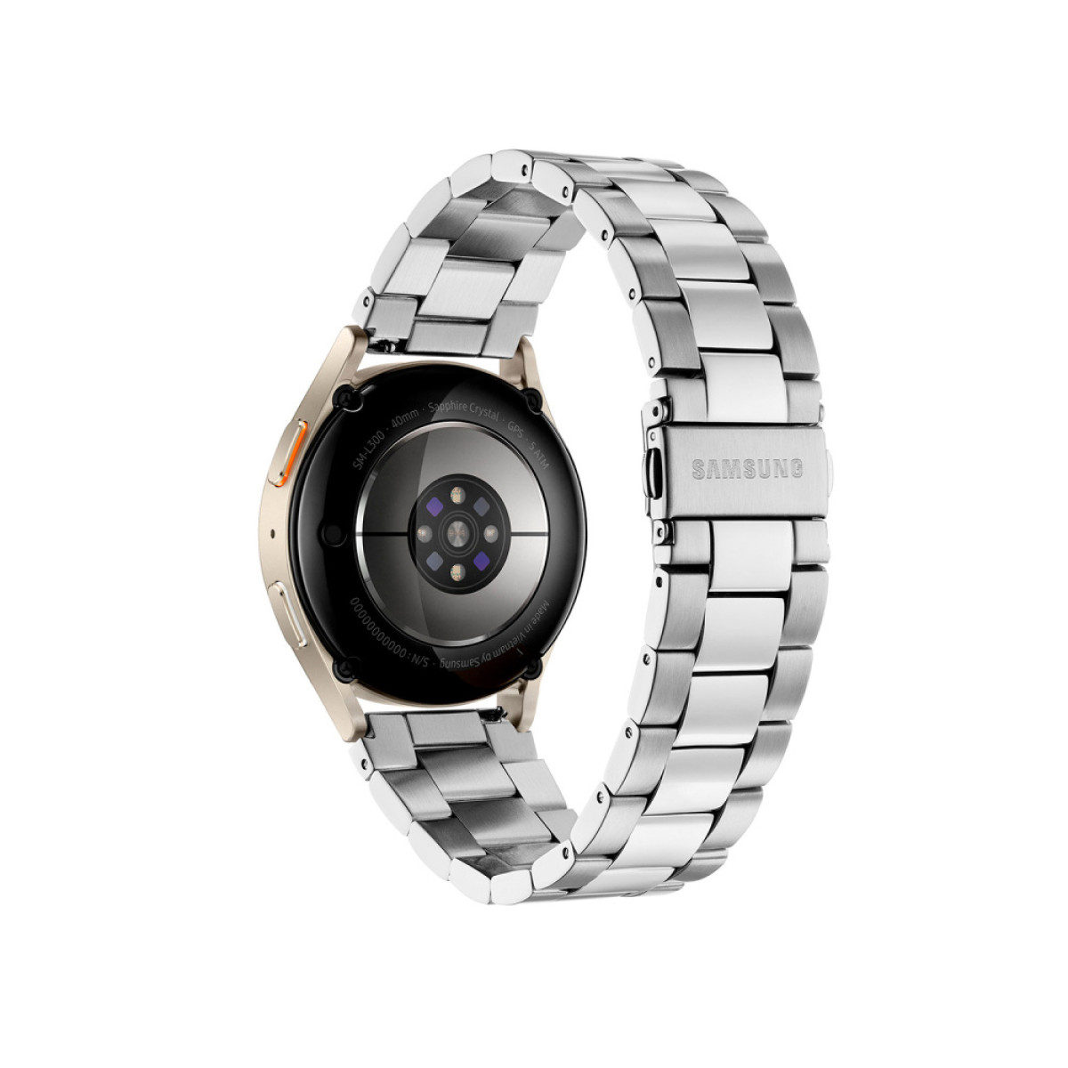Samsung Galaxy Watch 7 LTE SA.L300CSIS.LTE horloge met zilverkleurige stalen band - Ø 40 mm