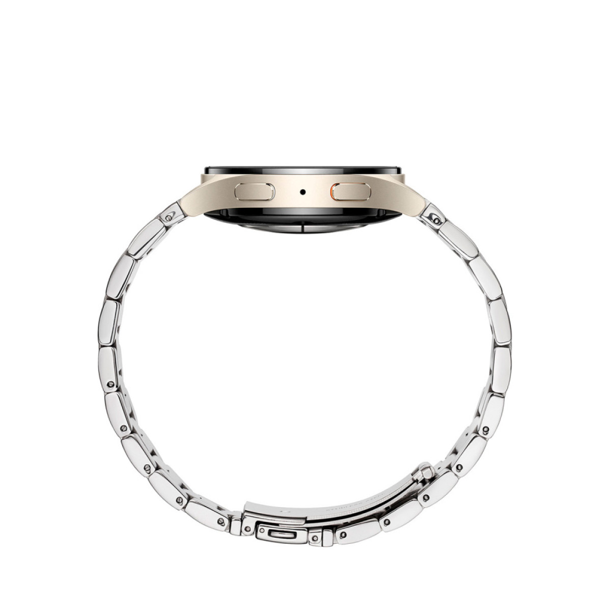 Samsung Galaxy Watch 7 LTE SA.L300CSIS.LTE horloge met zilverkleurige stalen band - Ø 40 mm