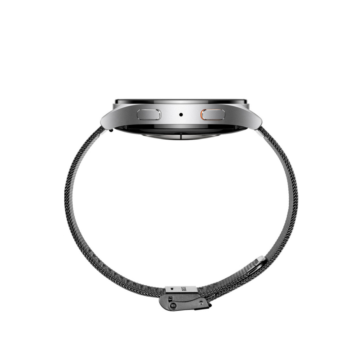 Samsung Galaxy Watch 7 LTE SA.L310SBRM.LTE zilverkleurige smartwatch met zwarte stalen band - Ø 44 mm